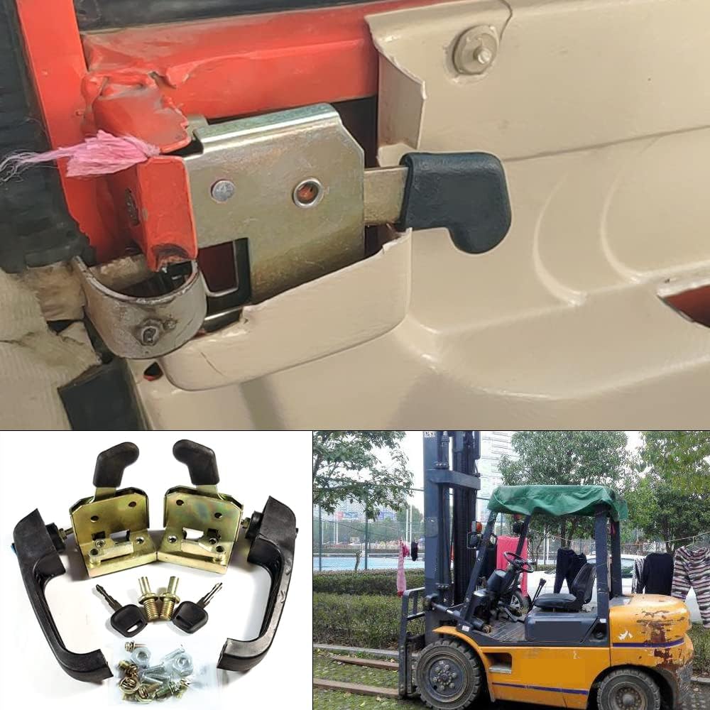 Heavy Equipment Electrical - NEUESTES Gabelstapler-Ladesystem, Werkzeugkastenverschluss, Türschlossgriff-Set, für Elektrodreirad,
